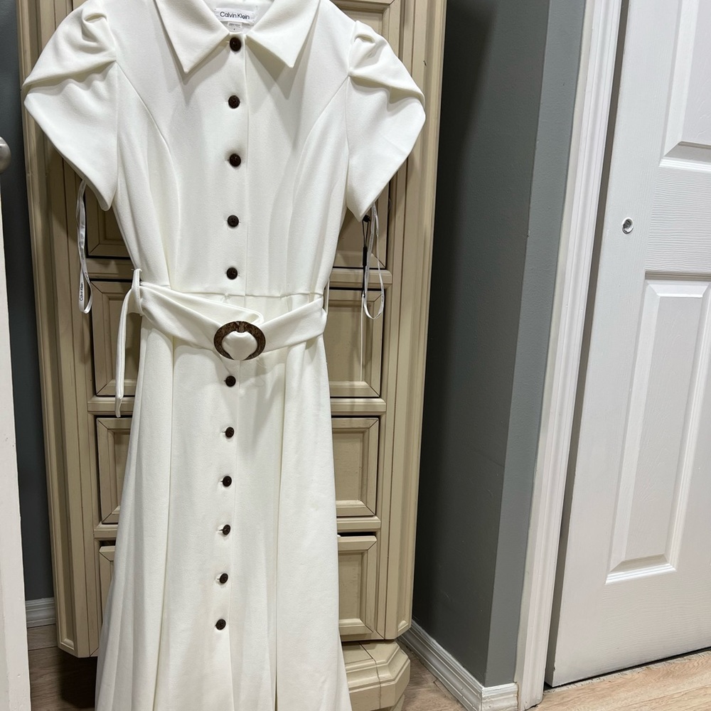 Calvin Klein White Dress